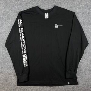 Nike ACG T Shirt Mens S Black Long Sleeve All Conditions Gear Gorpcore